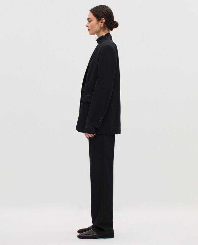 Chaqueta sastre de lana H091 black beauty
