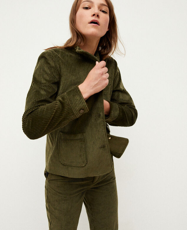 Chaqueta de pana gruesa Olive night