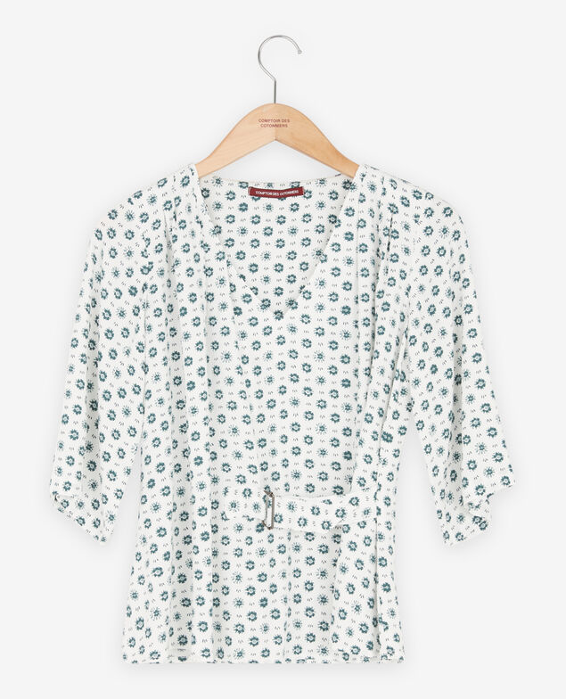 Blusa estampada con lazo Dandelion kaolin