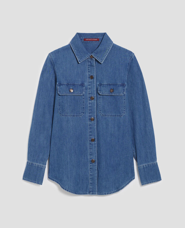 Camisa en denim de algodón J621 light blue