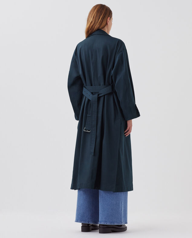 Trench oversize J690 blueberry