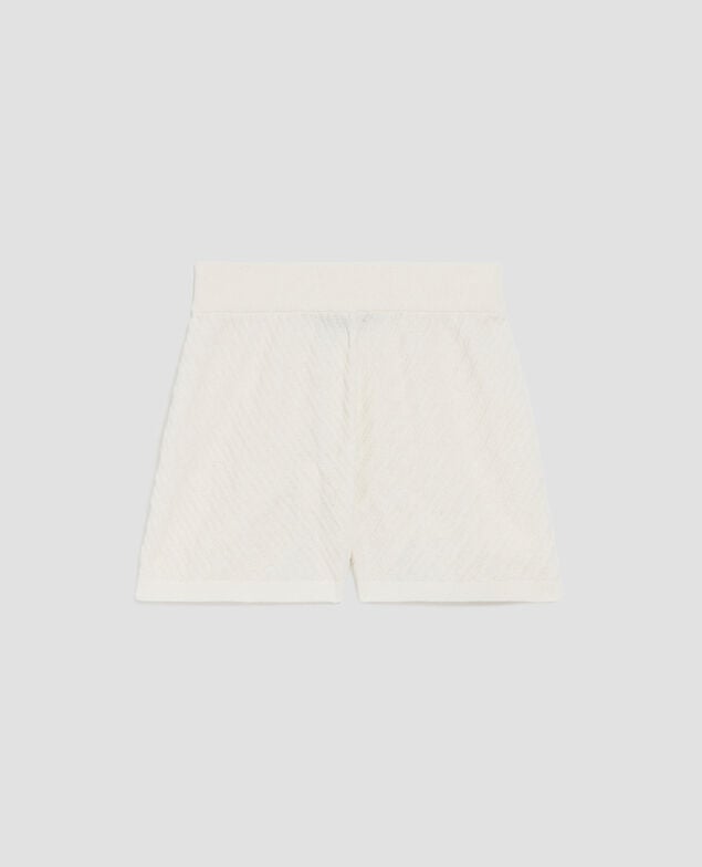 Short de punto con textura H011 eggnog