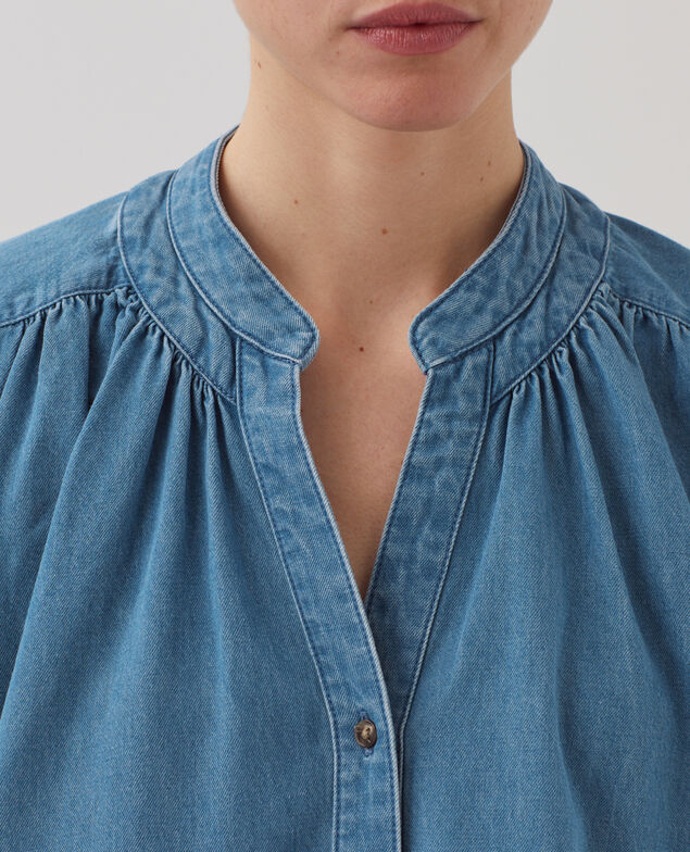 Camisa oversize de algodón J630 blue wash