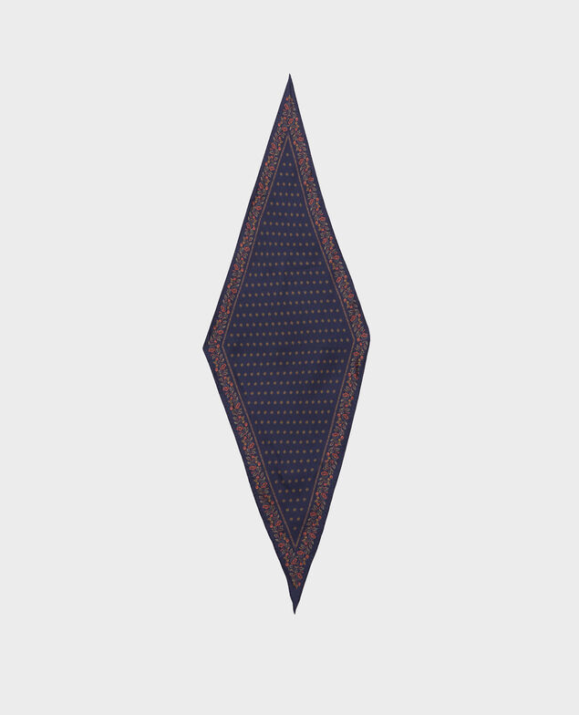 Fular de seda con forma de rombo Night sky