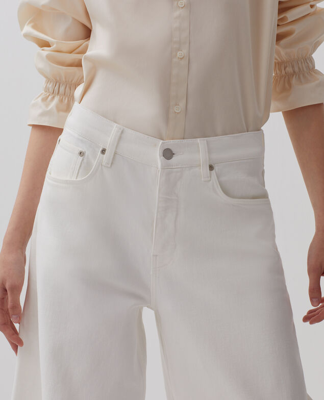 JEANETTE - Jeans anchos H003 white