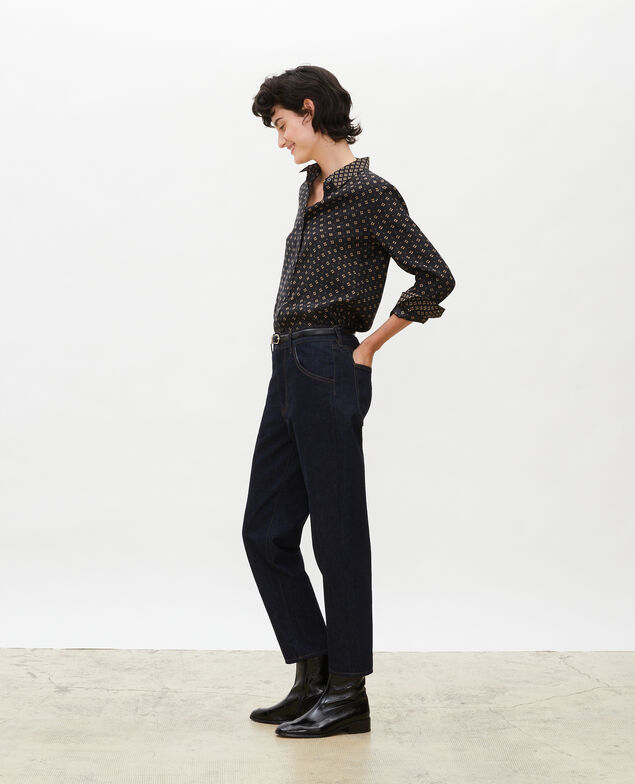 TOMBOY - Jeans amplios talle medio alto y 5 bolsillos Denim rinse
