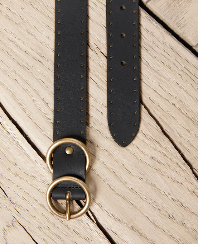 Cinturón de cuero Noir