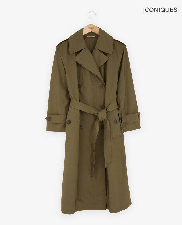Trench corte amplio Dark kaki