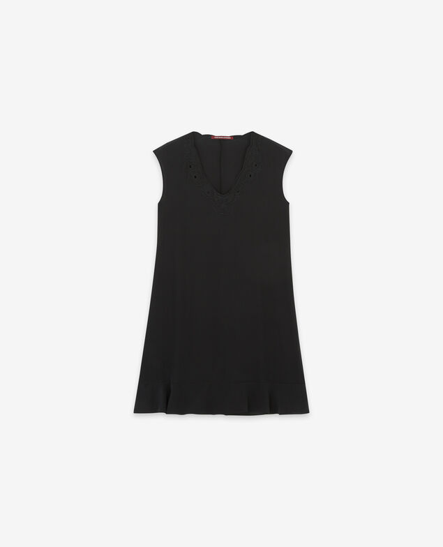 Vestido de seda Noir