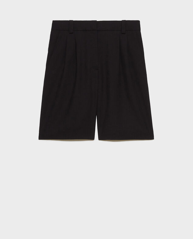Bermudas amplias de talle alto Black beauty