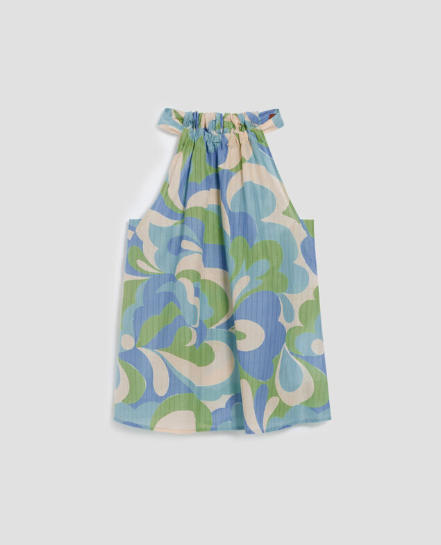 Top escote americano H643 anemone blue