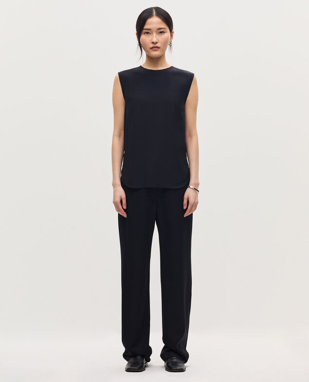 Top fluido sin mangas H091 black beauty