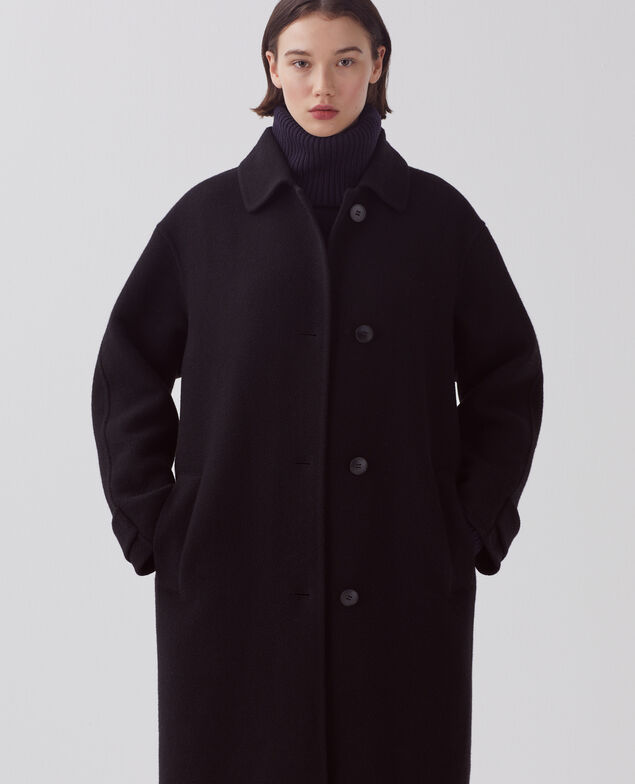 Abrigo largo H091 black beauty
