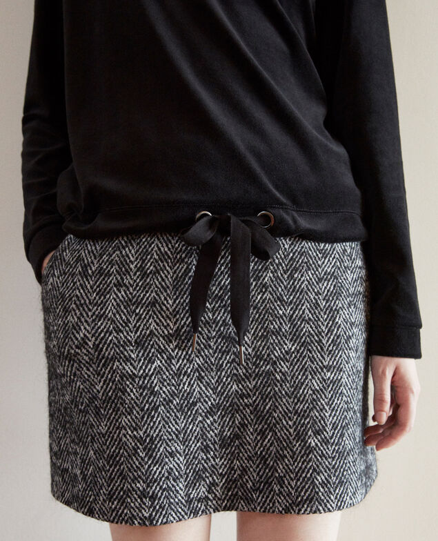 Sudadera de terciopelo Negro