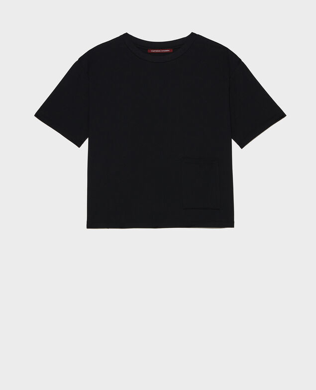 Camiseta oversize de algodón mercerizado Black beauty