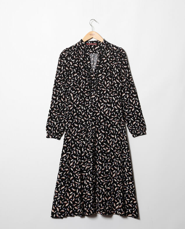 Vestido tipo túnica Negro