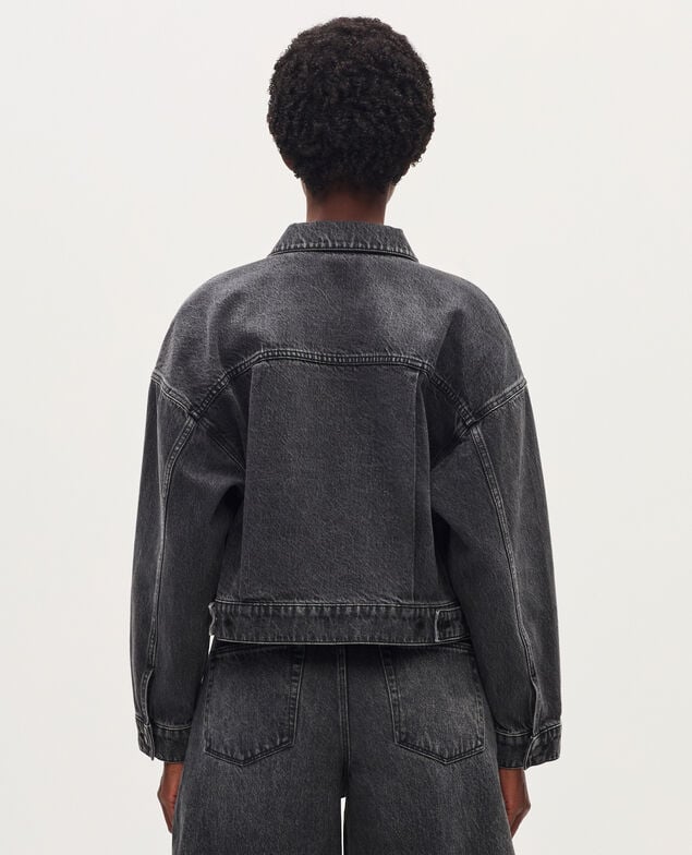 Chaqueta corta de algodón K081 dark gray