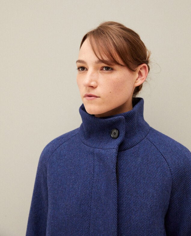 Abrigo con cuello subido Peacoat