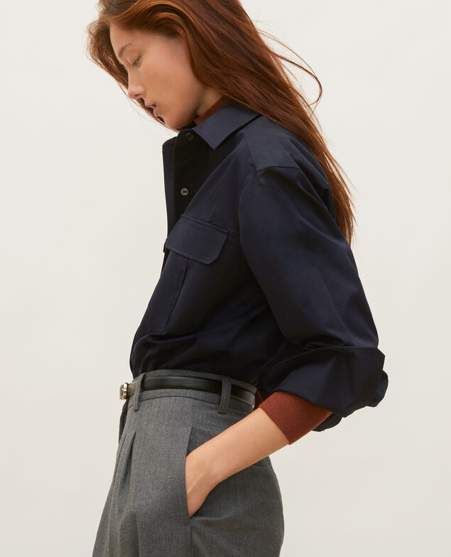  Camisa de hombre de algodón oversize Night sky