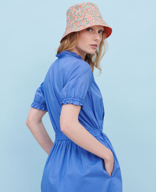 Vestido de algodón con manga corta 62 blue