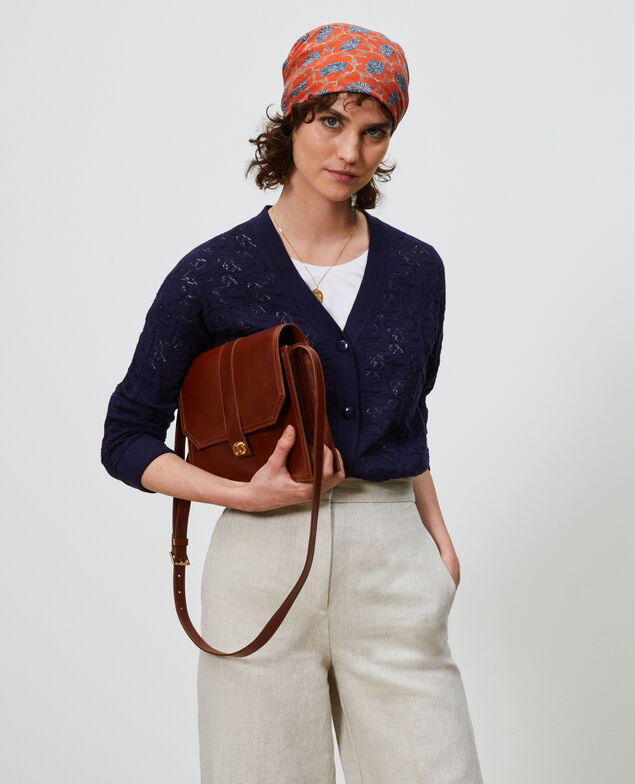 Bolso de cuero estilo vintage Pumpkin spice