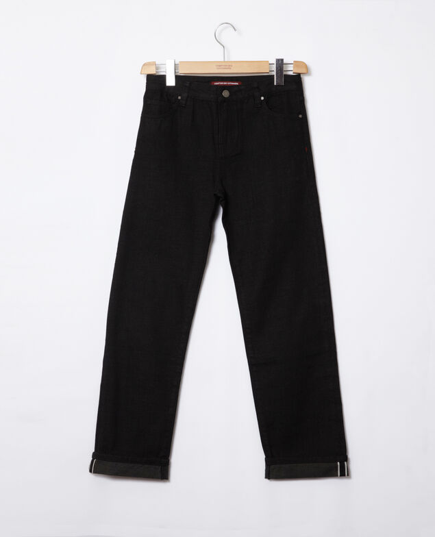 Jeans real straight Negro