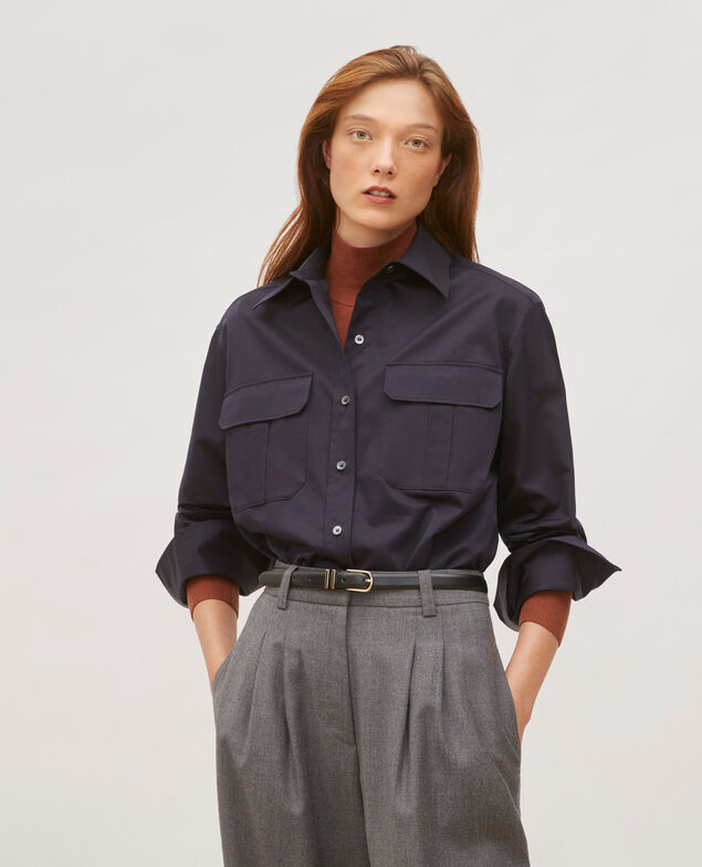  Camisa de hombre de algodón oversize Night sky