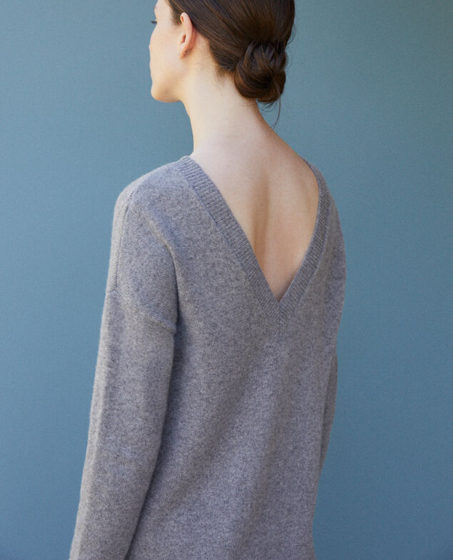 Vestido de cachemir Gris
