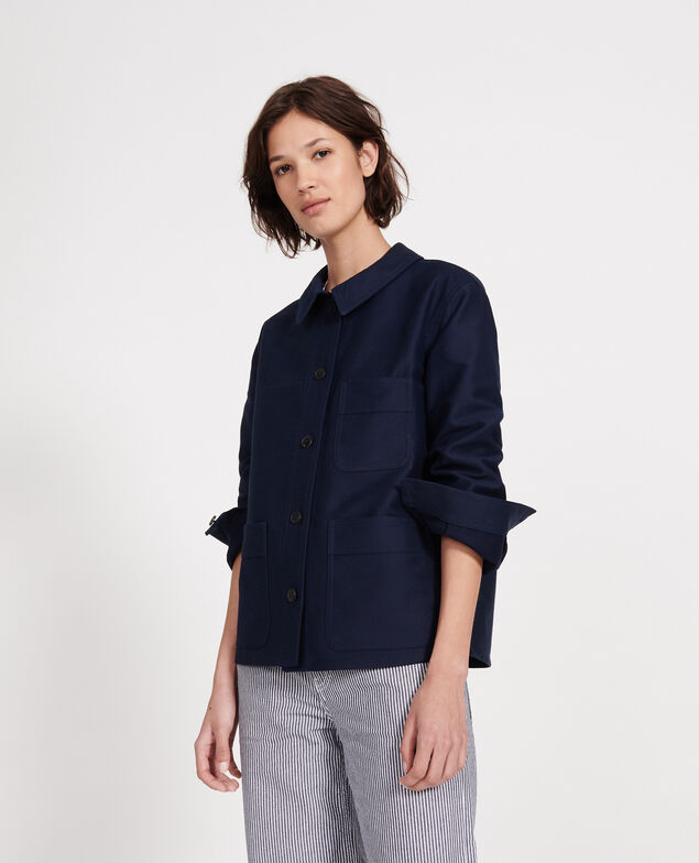 Chaqueta de algodón Maritime blue