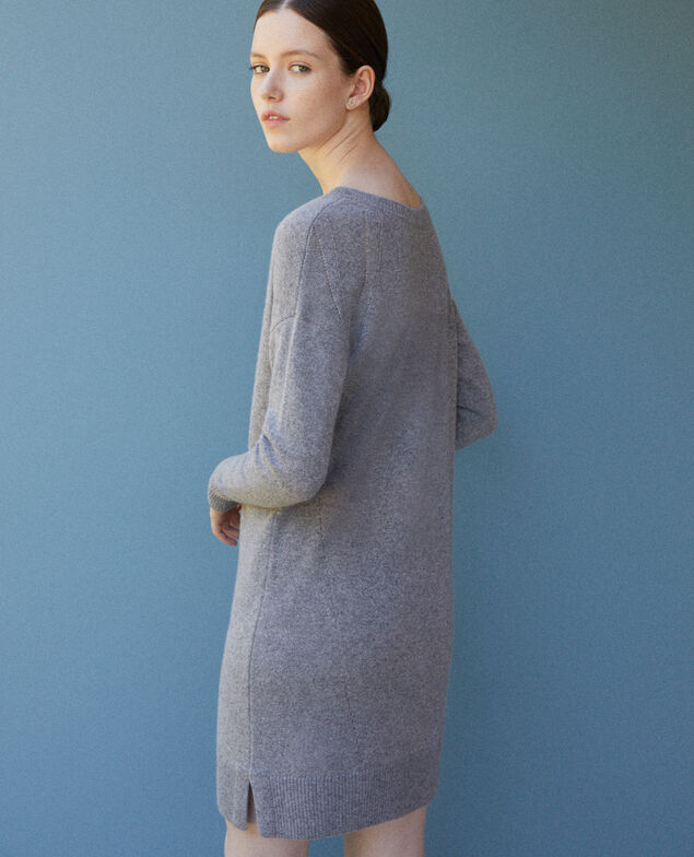 Vestido de cachemir Gris