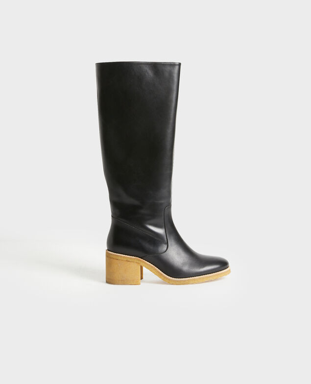 Botas de cuero con suela de crepé 4216 black_beauty