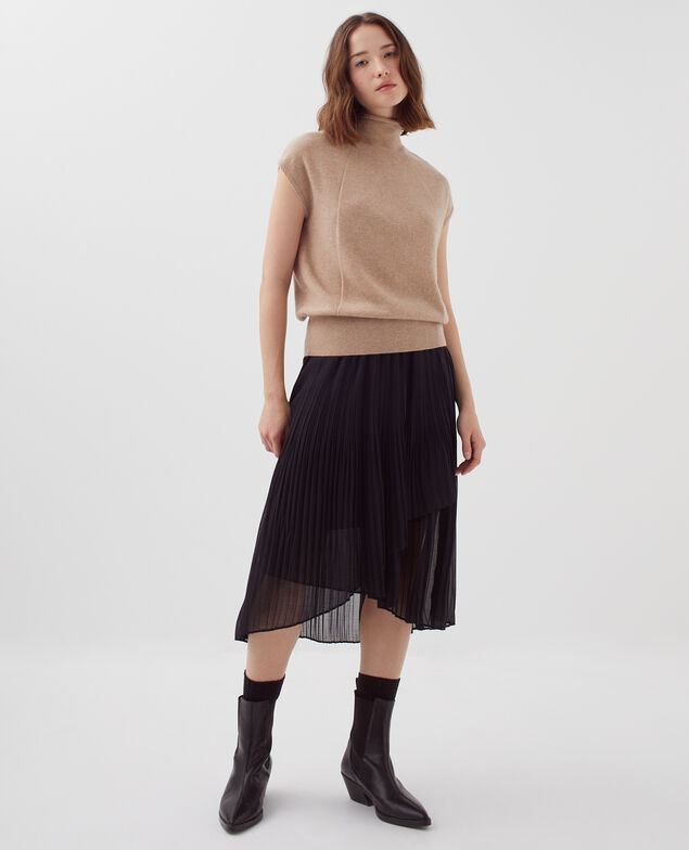 Jersey sin mangas de cachemira I320 savannah tan