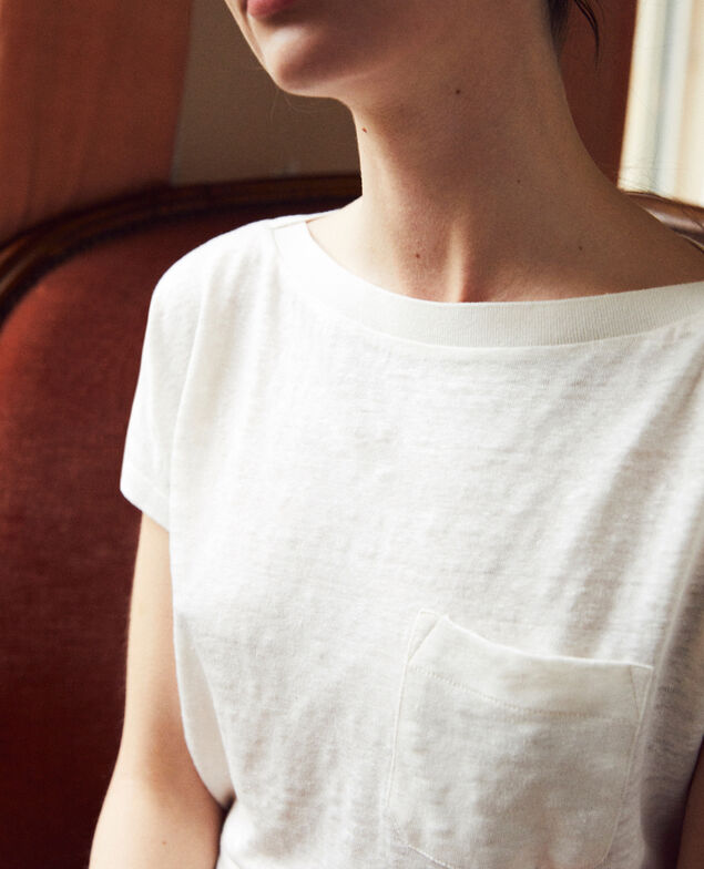 Camiseta de cuello barco Off white