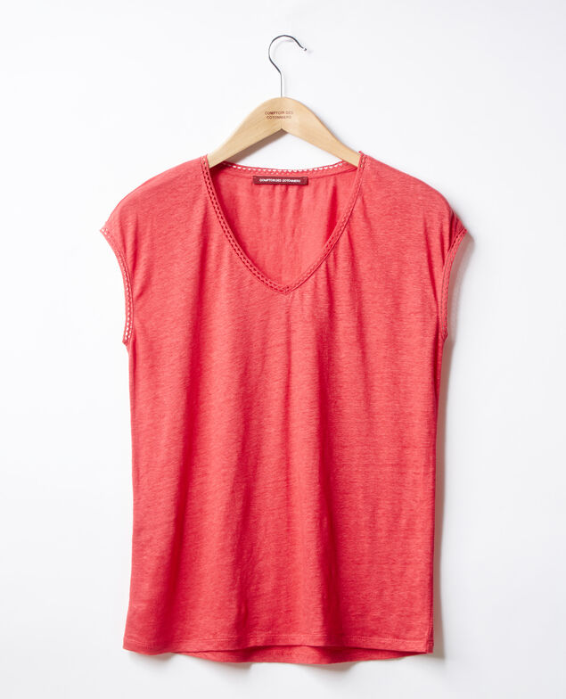Camiseta de lino Ultra pink