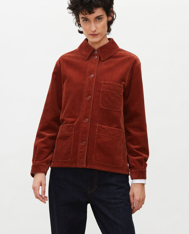 Chaqueta de trabajo de pana Brandy brown