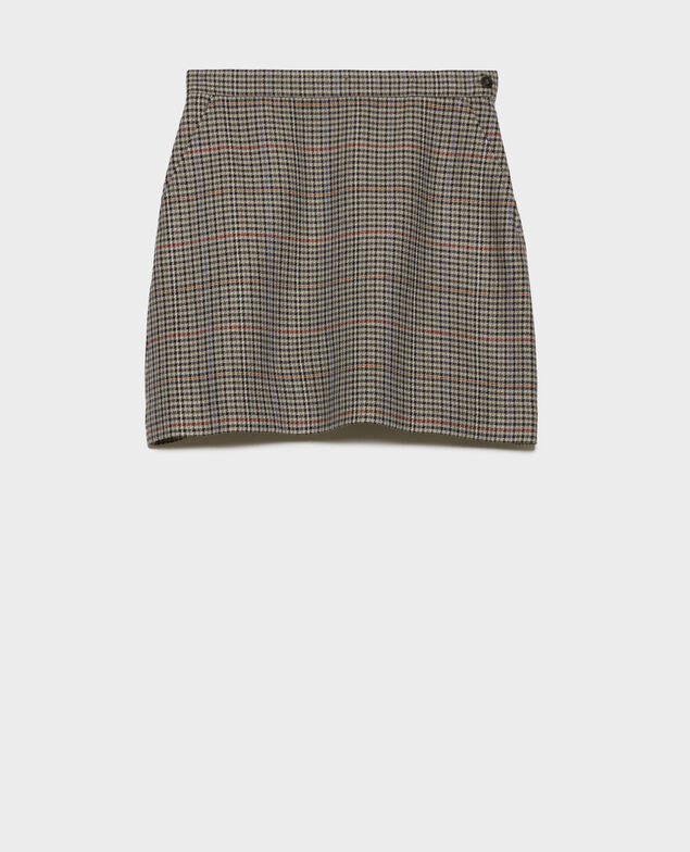 Mini falda a cuadros 8864 03 gray check