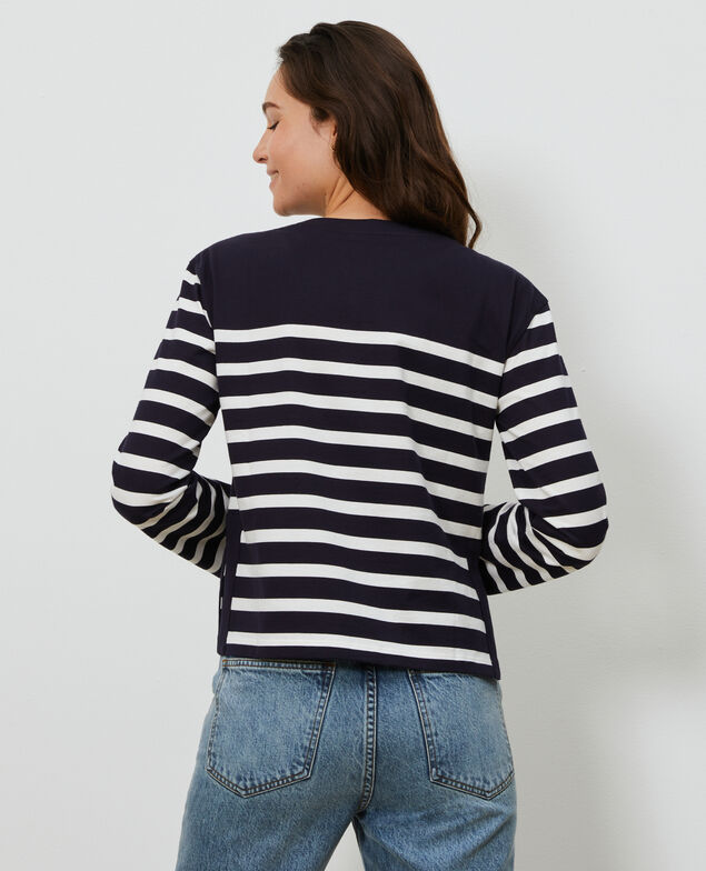 Camiseta rayada de manga larga Stp nightsky cloud