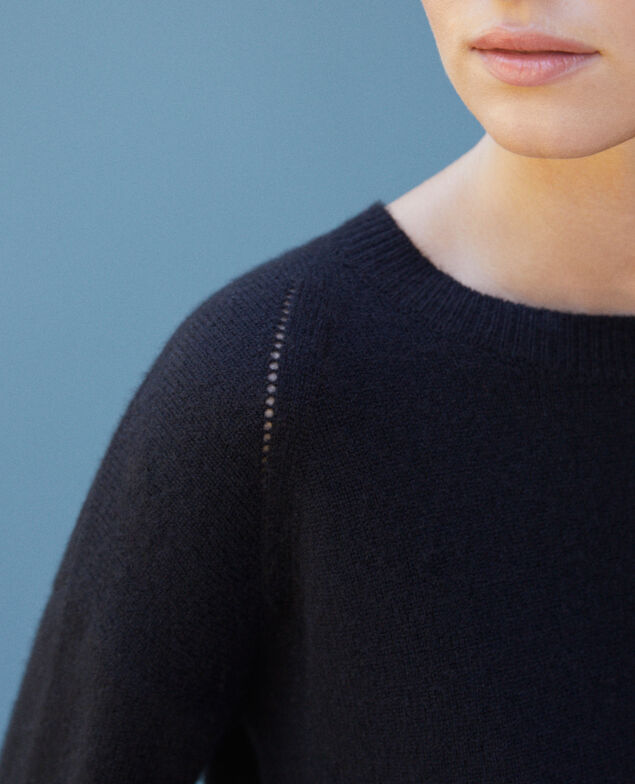Jersey de cachemir Noir