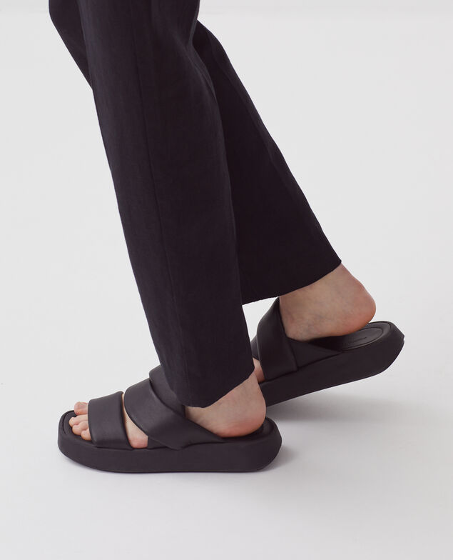 Sandalias de piel H096 black