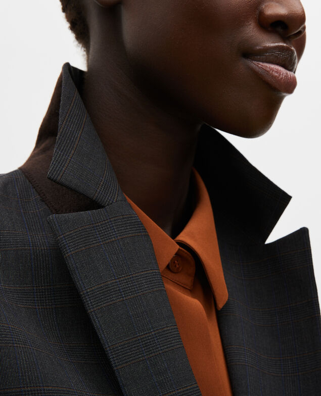 Blazer masculino de lana príncipe de Gales Check-wool-pattern-tailoring
