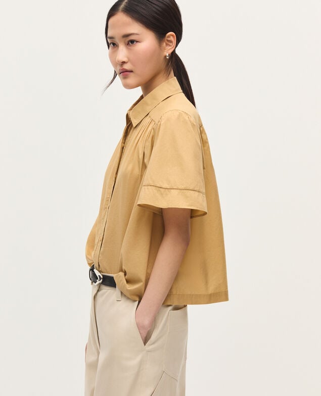 Camisa de gasa de algodón K320 prairie sand