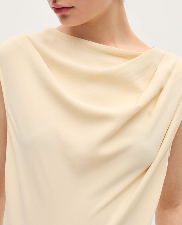 Mono de crepé satinado K300 ecru beige