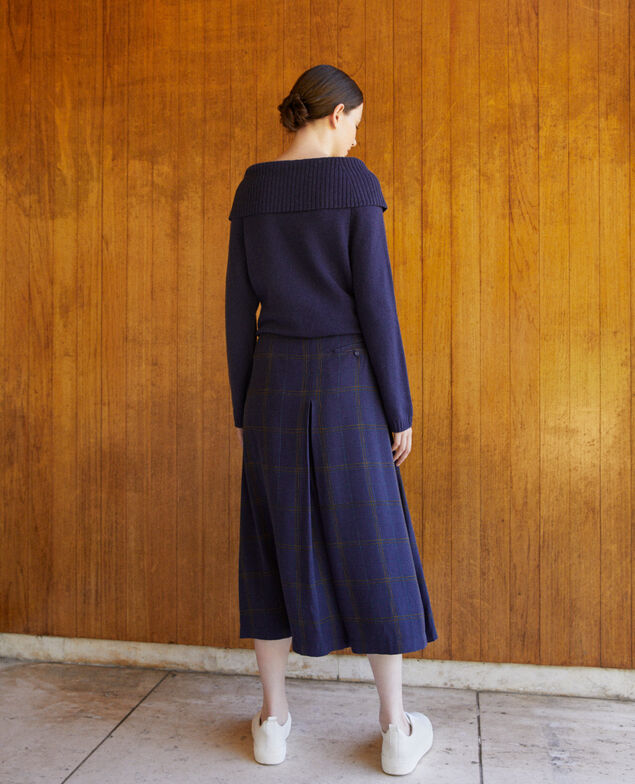  Falda pantalón acampanada Azul