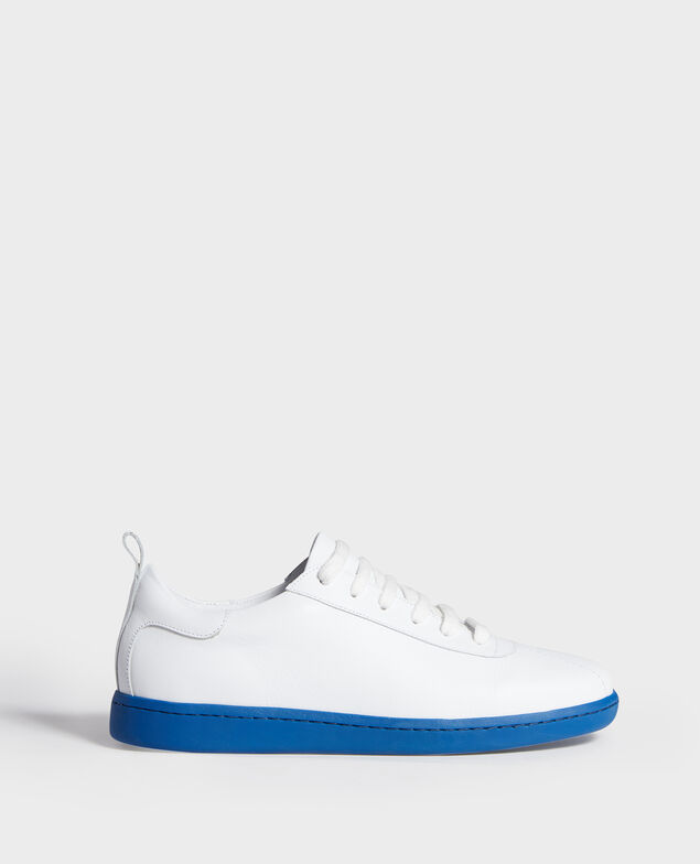 Sneakers de cuero con cordones White princess blue
