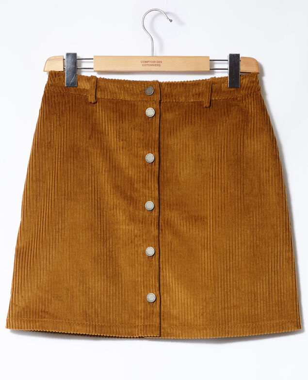 Falda de pana gruesa Golden brown