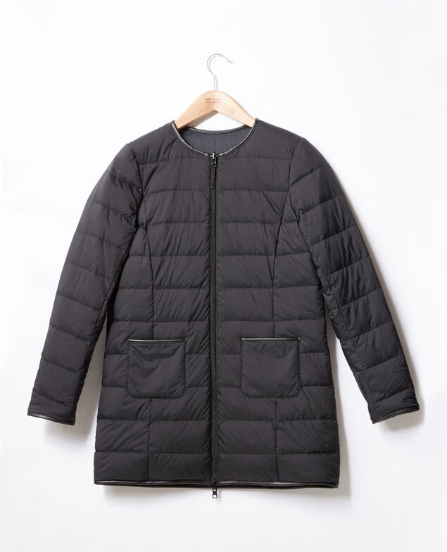 Plumas de longitudmedia reversible Negro