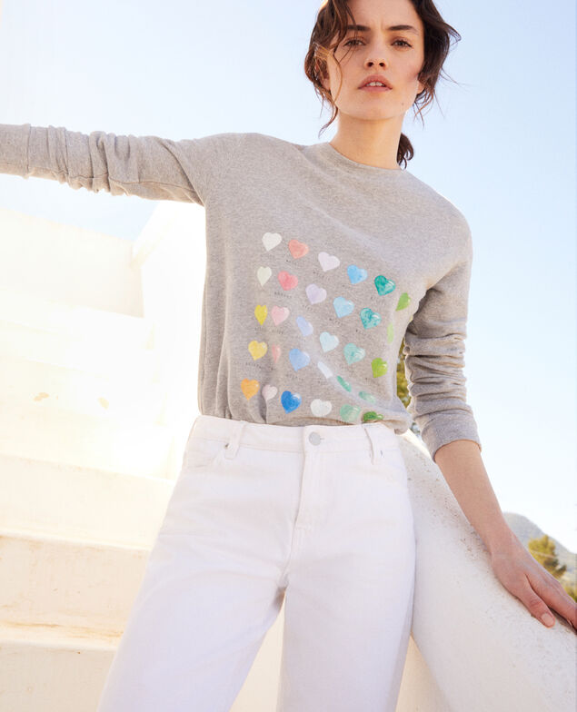Sudadera con corazón Heather grey