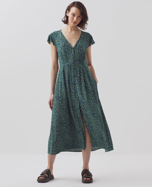 LUDIVINE - Vestido estampado fluido H642 petal majolica