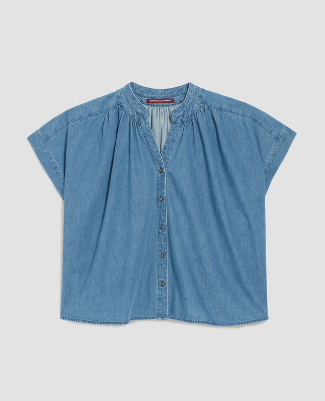 Camisa oversize de algodón J630 blue wash