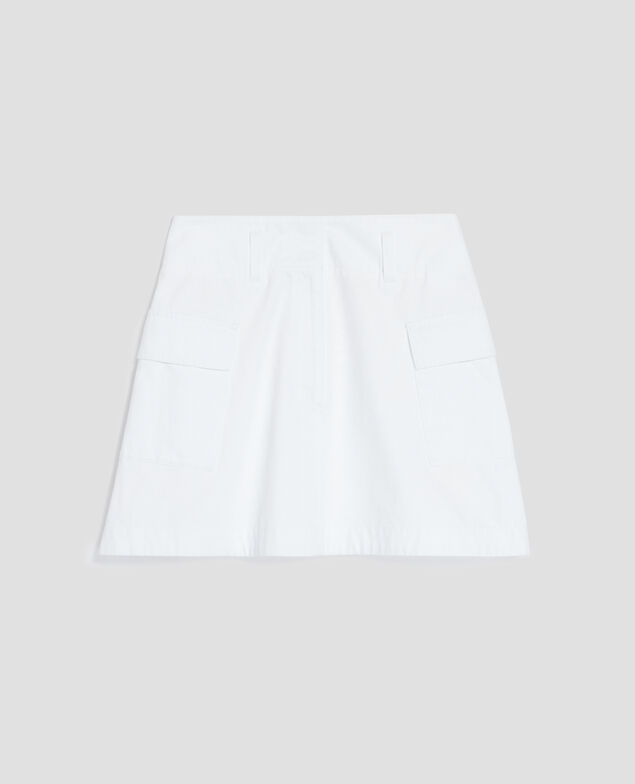 Minifalda cargo H001 brillant white